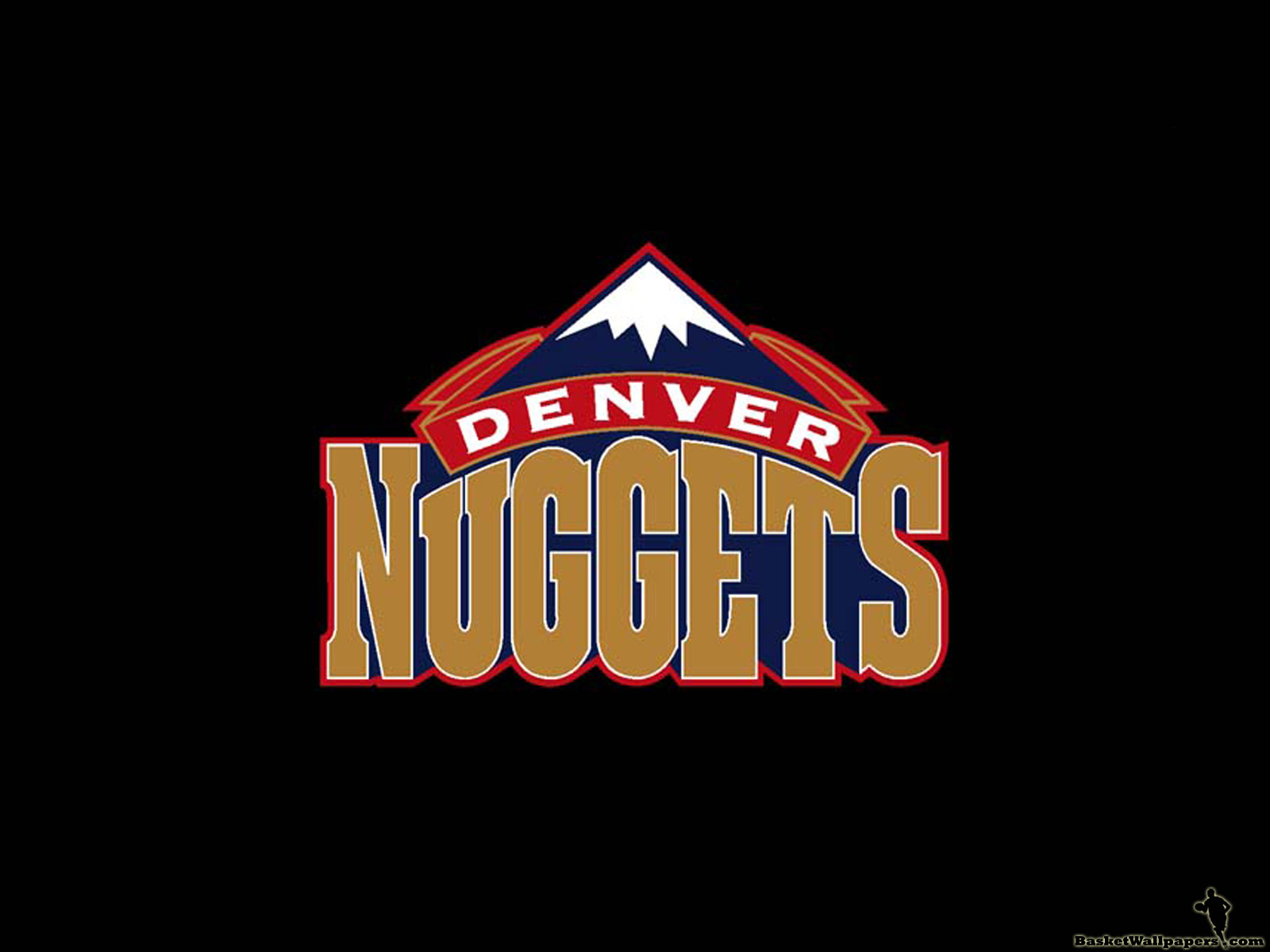 The first one is wallpaper with Denver Nuggets logo in the middle and black 