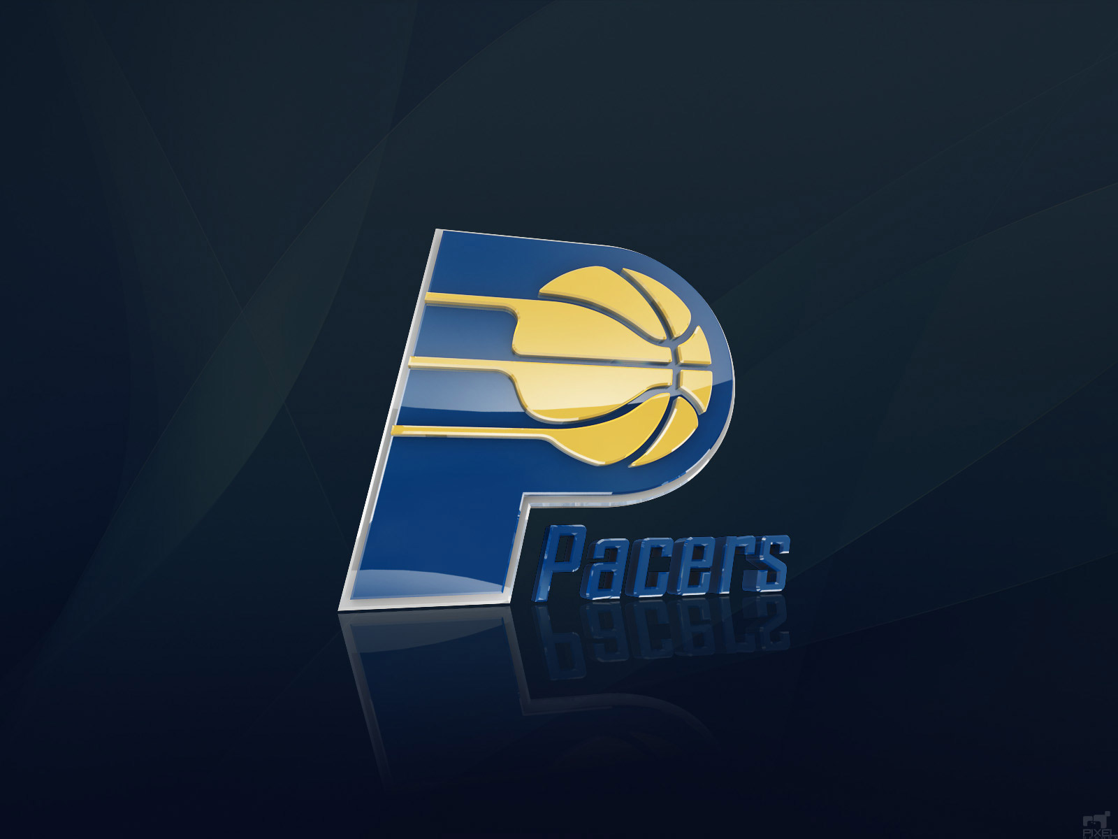 Indiana PACERS 3D Logo Wallpaper - Basketball Wallpapers