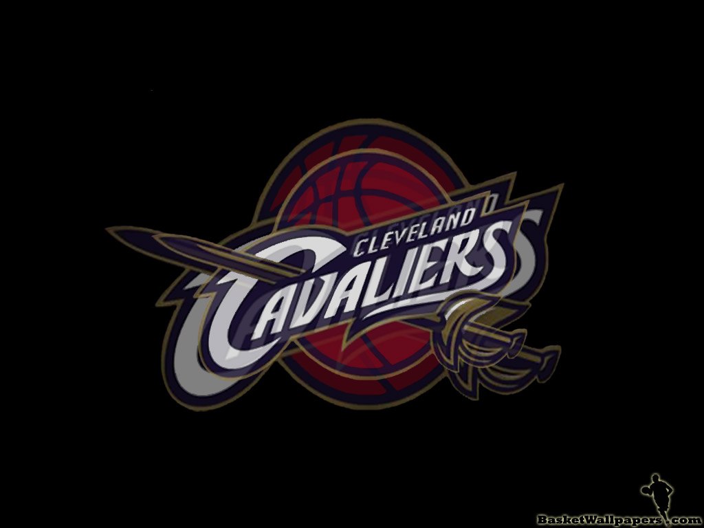  Cavaliers with big Cavs logo in the middle and black background.