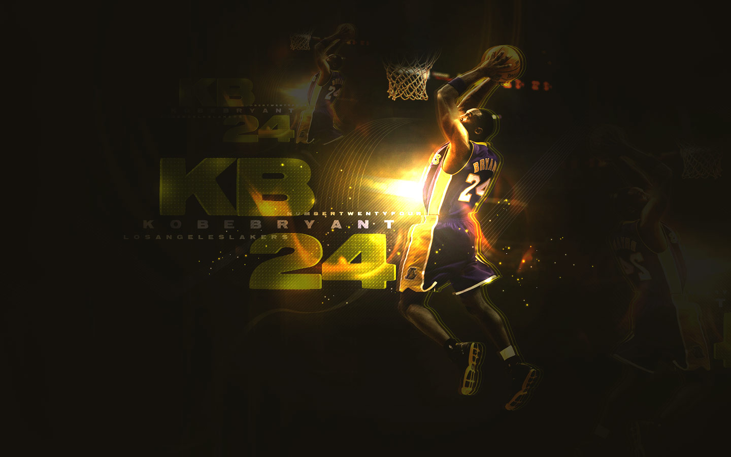 The third wallpaper of Kobe i'm adding today is widescreen one it's 