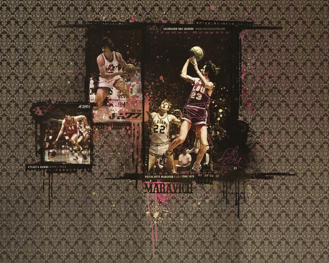  Pete Maravich, i'm adding to site :) and this wallpaper is calendar for 