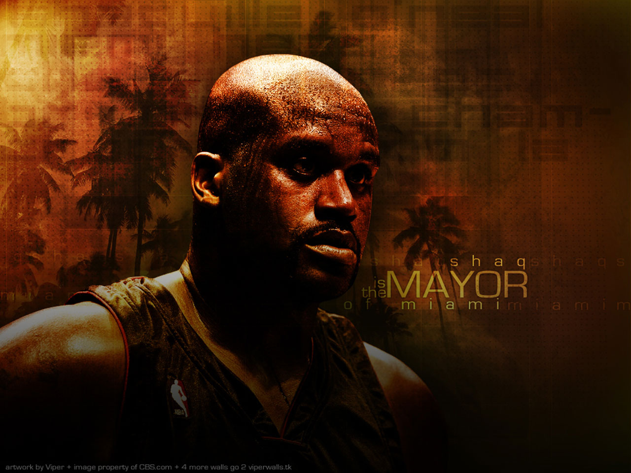 The second one is wallpaper of Shaquille O'Neal as member of Miami Heat 