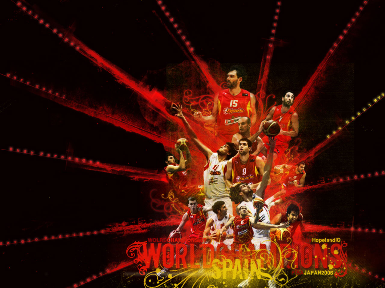 Spain 2006 World Champions Wallpaper | Basketball Wallpapers at BasketWallpapers.com