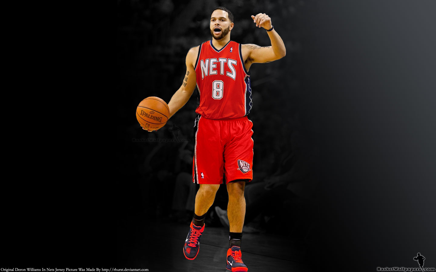 Deron Williams New Jersey Nets Widescreen Wallpaper | Basketball Wallpapers at ...1440 x 900