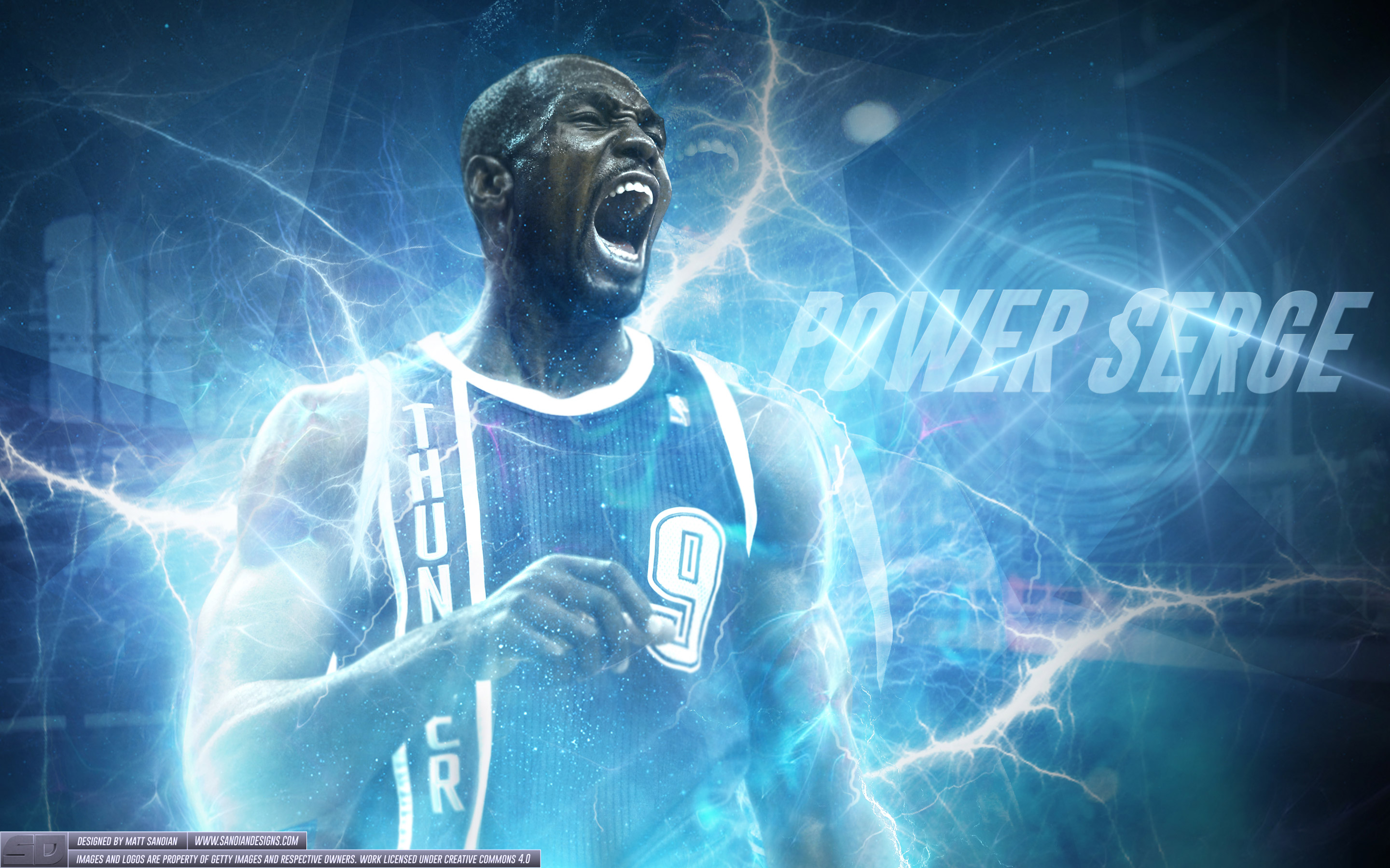 Serge Ibaka OKC Thunder 2014 Wallpaper | Basketball Wallpapers at BasketWallpapers.com