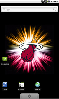 Live Wallpaper on Miami Heat Logo Live Android Wallpaper