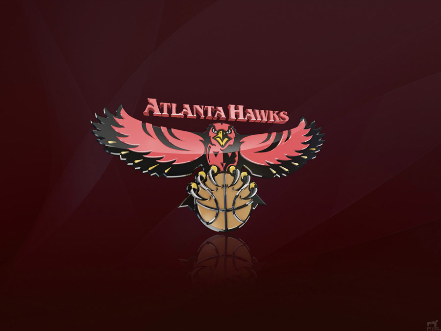 Atlanta Hawks 3D Logo Wallpaper