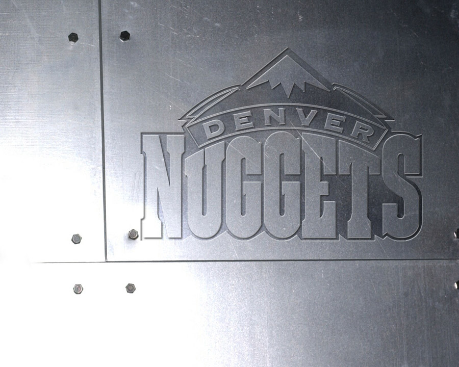 Denver Nuggets Metalic Wallpaper