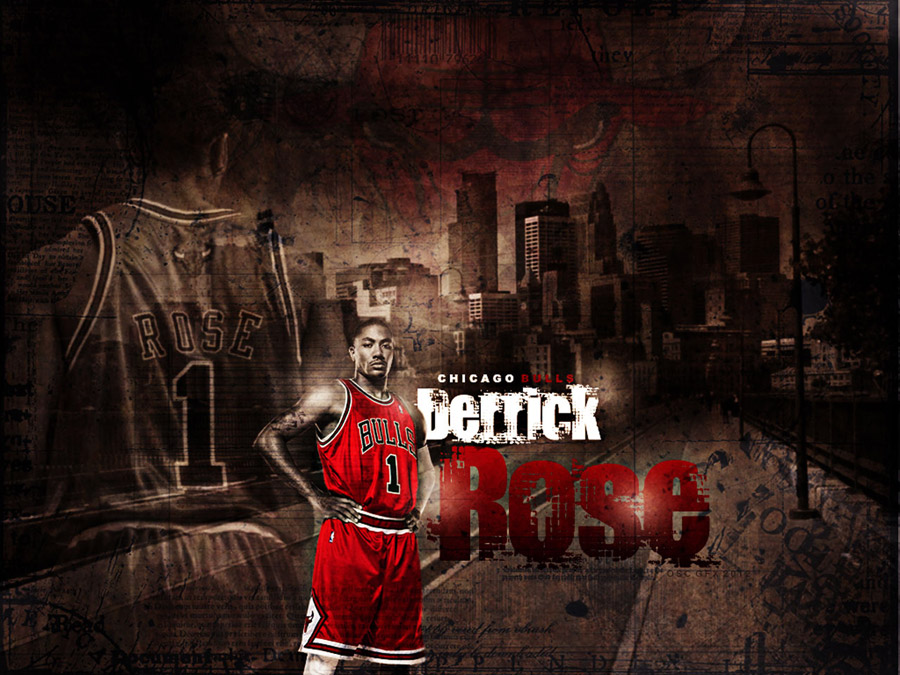 derrick rose bulls wallpaper