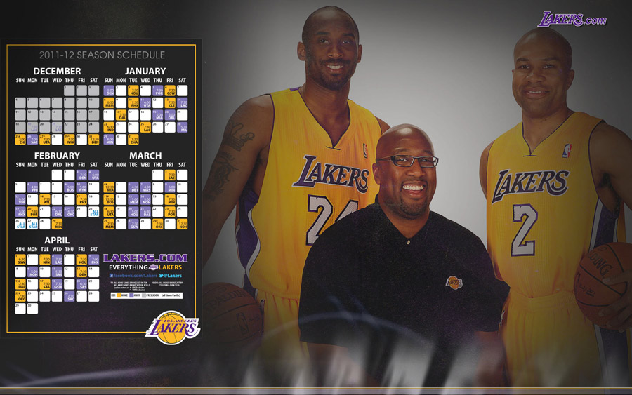LA Lakers 2012 Schedule 1920x1200 Wallpaper