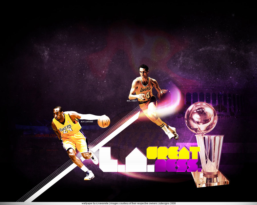 LA Lakers Kobe Bryant - Jerry West Wallpaper
