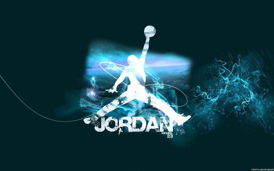Michael Jordan Air Logo Widescreen Wallpaper
