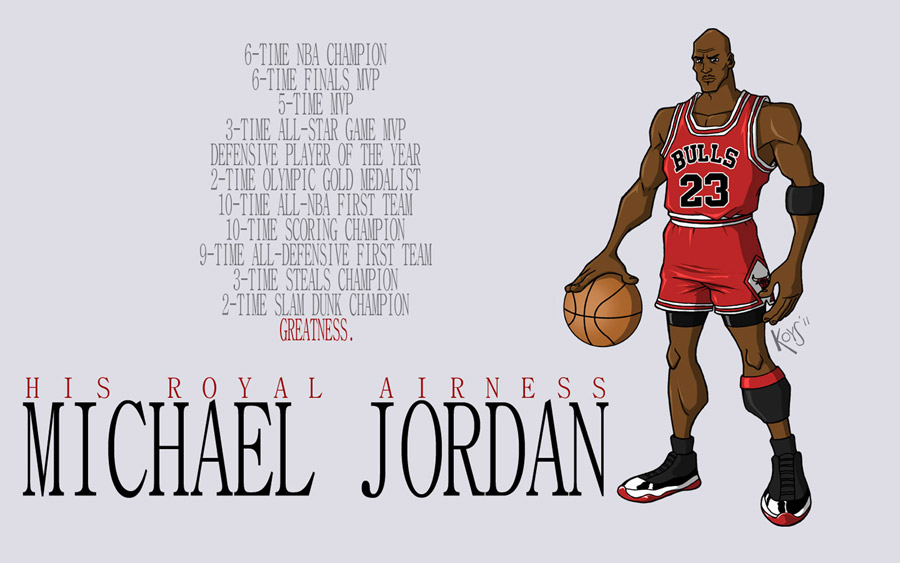 Michael Jordan Career Records Widescreen Wallpaper