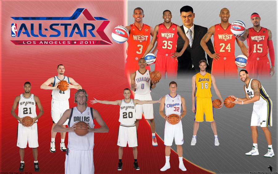 NBA All-Star 2011 Western Conference Team Widescreen Wallpaper
