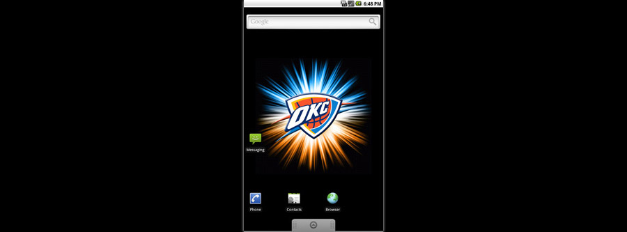 Oklahoma City Thunder Logo Live Android Wallpaper