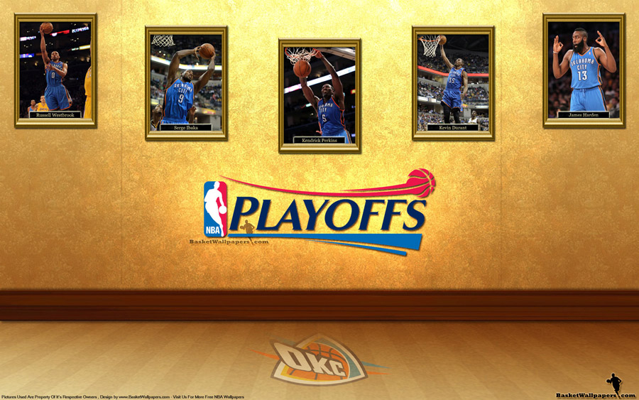 Oklahoma City Thunder See You In Playoffs 2012 Wallpaper