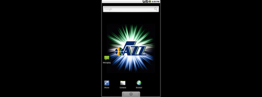 Utah Jazz Logo Live Android Wallpaper