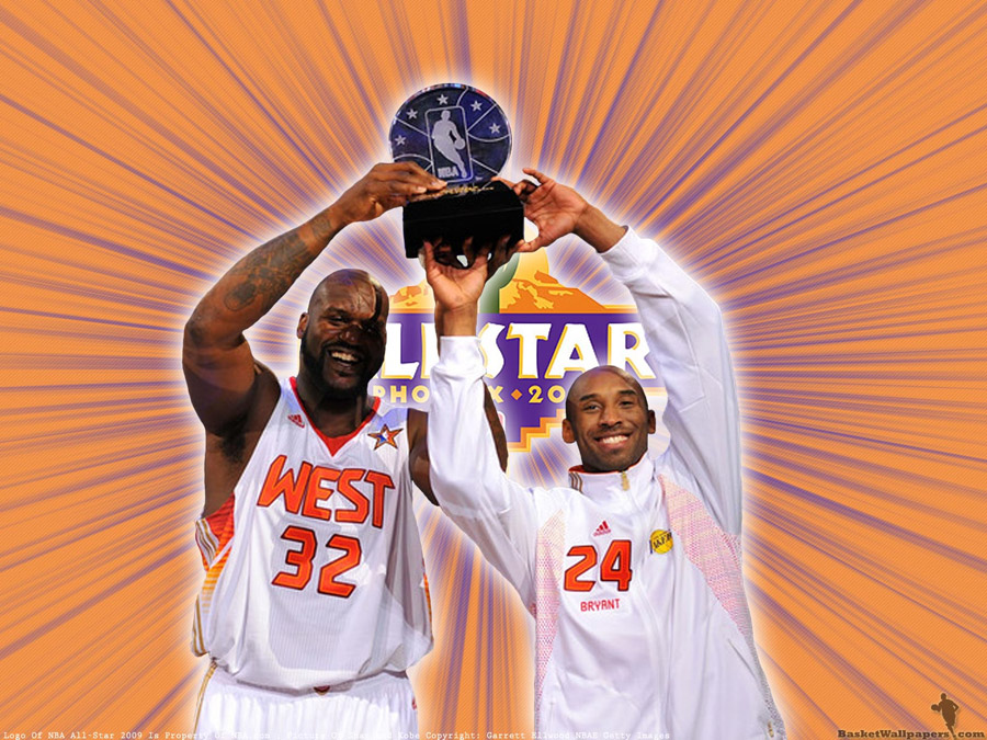 Shaq And Kobe NBA All-Star 2009 MVPs Wallpaper