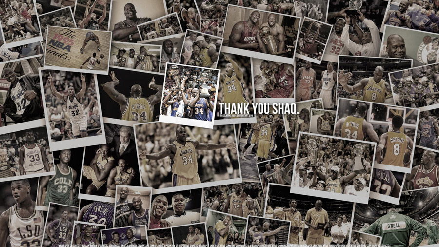 Shaquille O'Neal Career Pictures Widescreen Wallpaper
