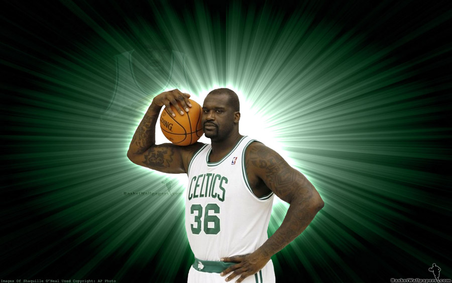 Shaquille O'Neal Celtics 2010 Widescreen Wallpaper
