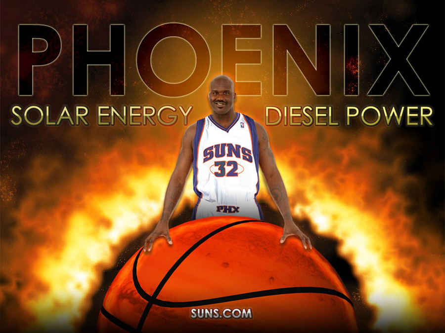 Shaquille O'Neal Phoenix Suns Wallpaper