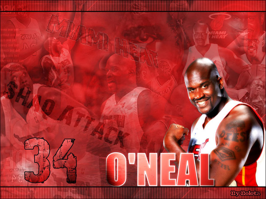 Shaquille O'Neal Miami Heat Wallpaper