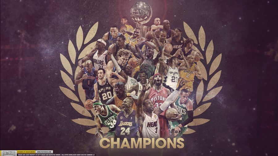 1999-2012 NBA Champions Mix 2560x1440 Wallpaper