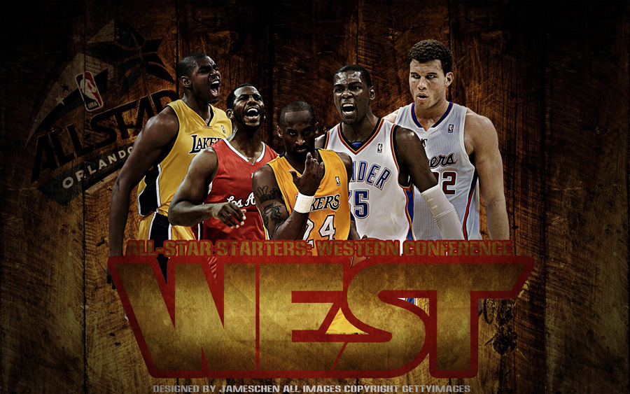2012 NBA All-Star West Starters 2560x1600 Wallpaper