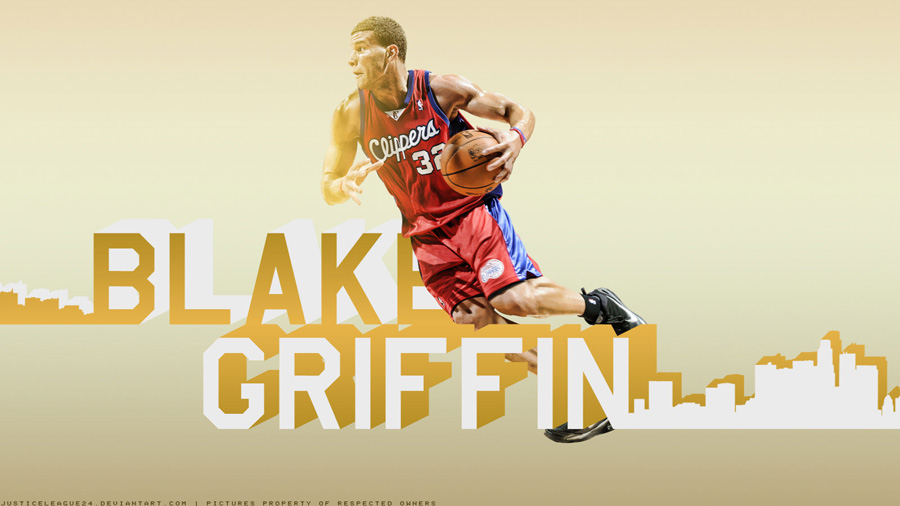 Blake Griffin LA Clippers Dribbling Widescreen Wallpaper