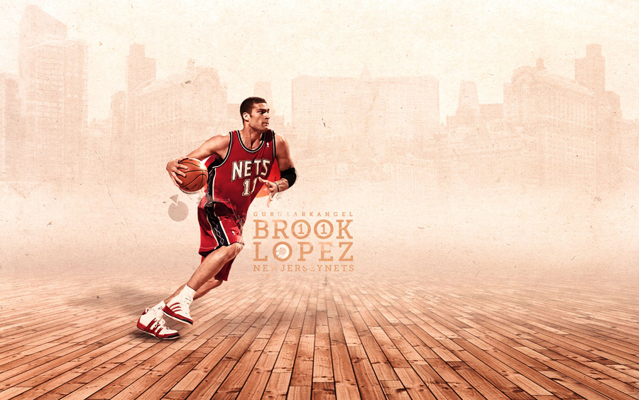 Brook Lopez Nets Widescreen Wallpaper