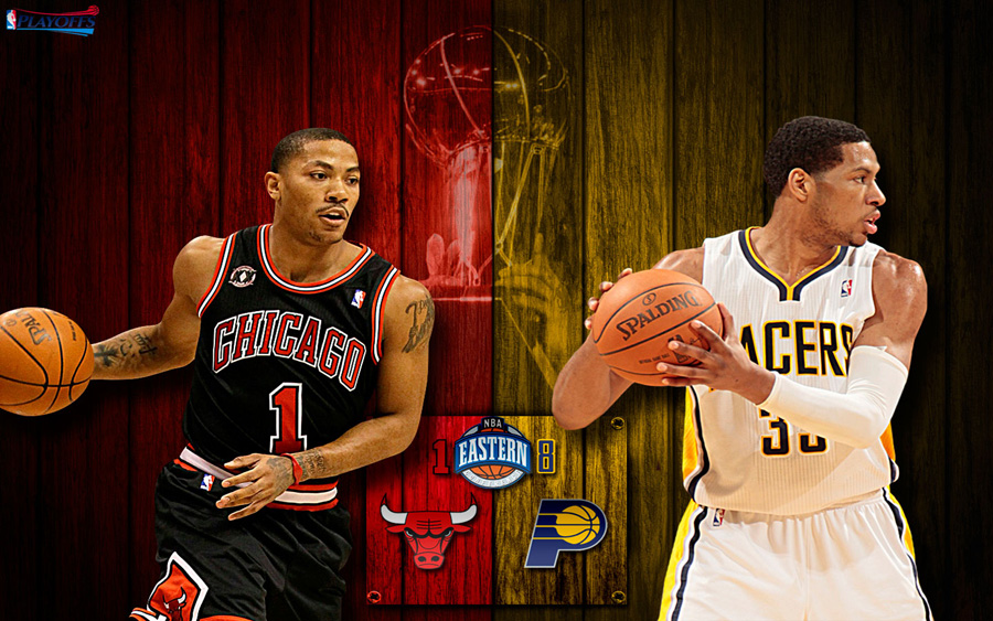 Bulls vs Pacers 2011 NBA Playoffs Widescreen Wallpaper