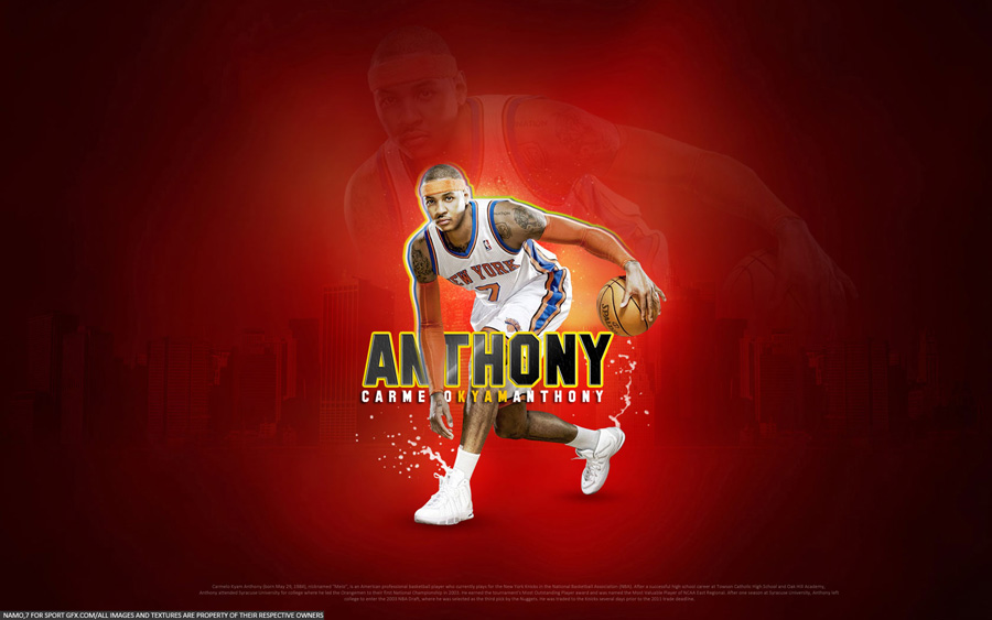 Carmelo Anthony Knicks 2012 1680x1050 Wallpaper