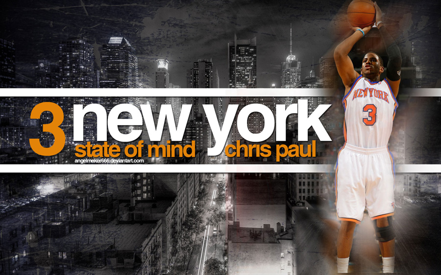 Chris Paul New York Knicks Widescreen Wallpaper