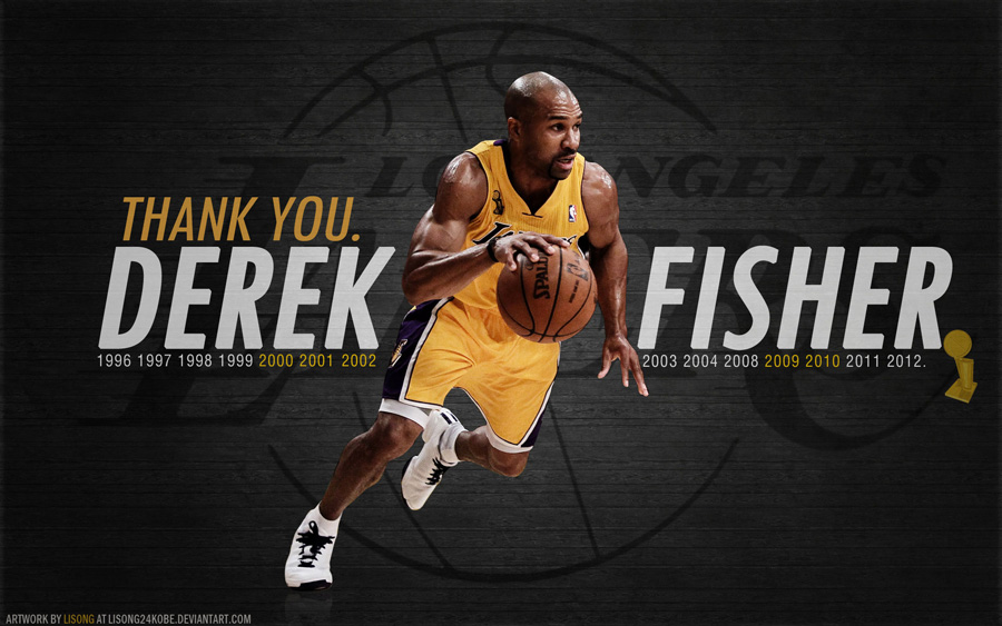 Derek Fisher Lakers Thank You 1920x1200 Wallpaper