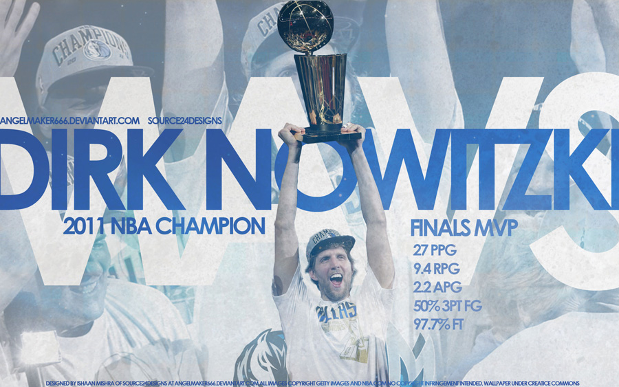 Dirk Nowitzki 2011 NBA Finals MVP Stats Widescreen Wallpaper