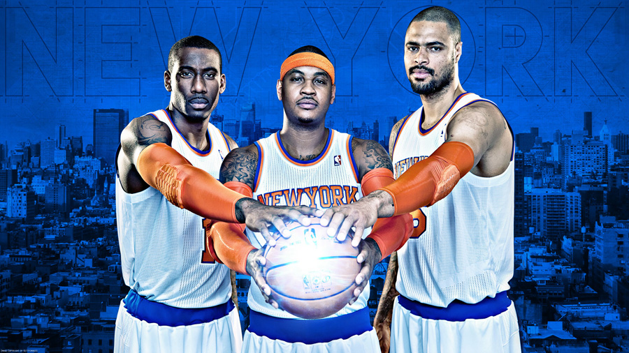 Knicks 2013 Big 3 2560x1440 Wallpaper