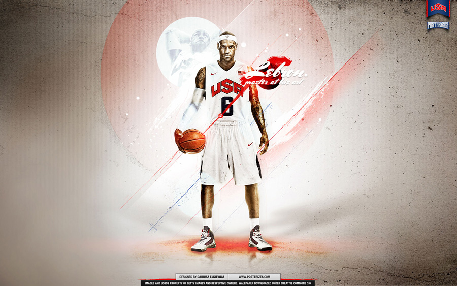 LeBron James 2012 Dream Team 1920x1200 Wallpaper