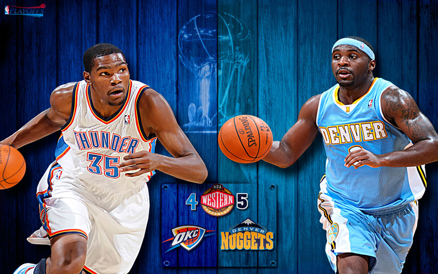 Thunder vs Nuggets 2011 NBA Playoffs Widescreen Wallpaper