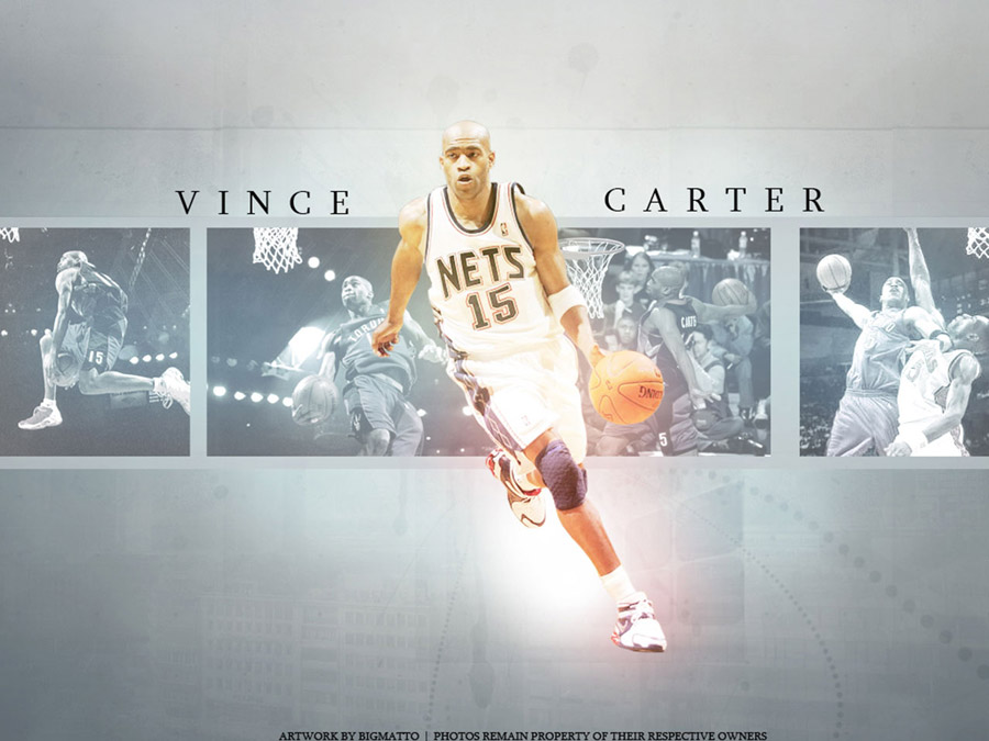 Vince Carter Nets Dribbling Wallpaper