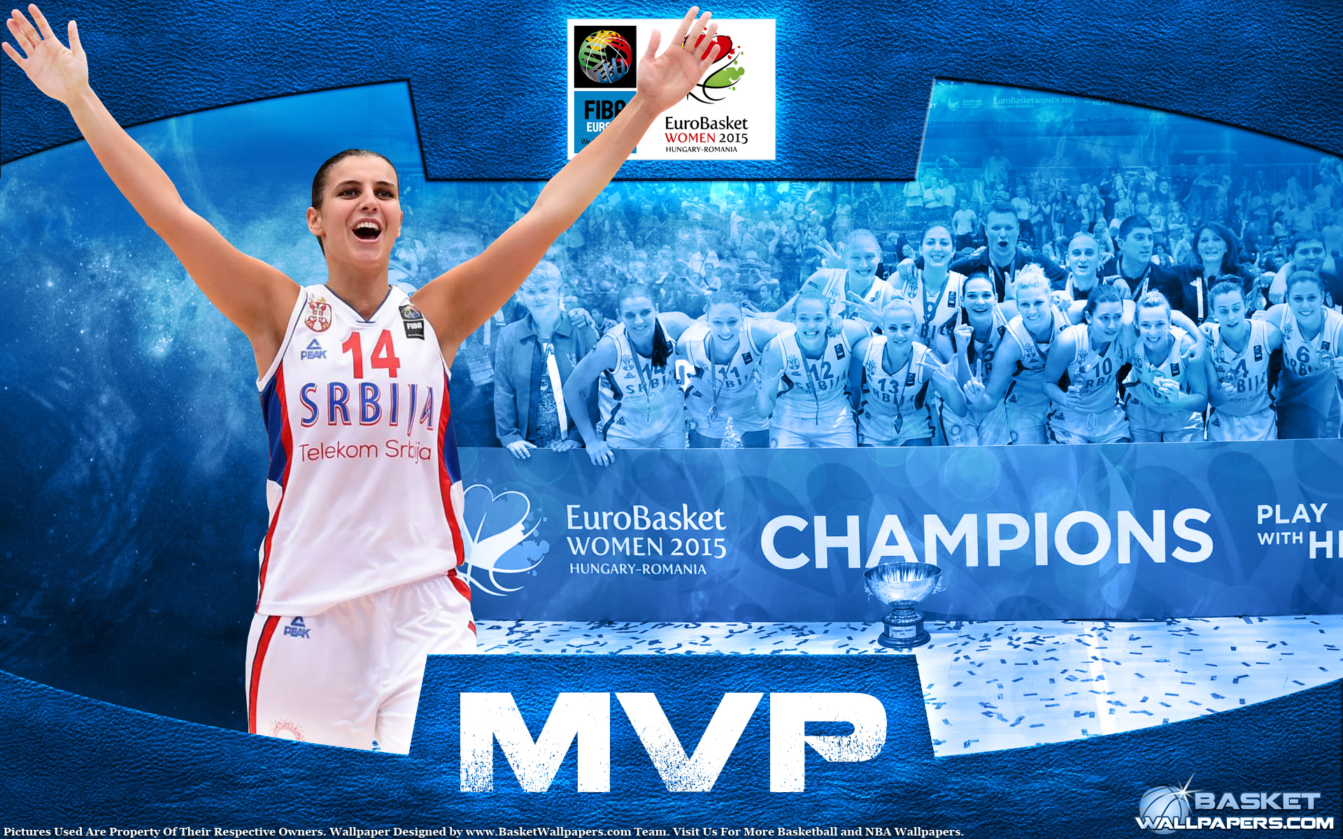 Ana Dabovic 2015 Eurobasket MVP Wallpaper