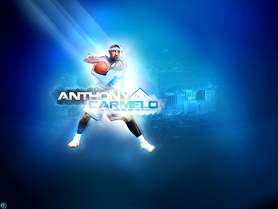 Carmelo Anthony Protecting Ball Wallpaper