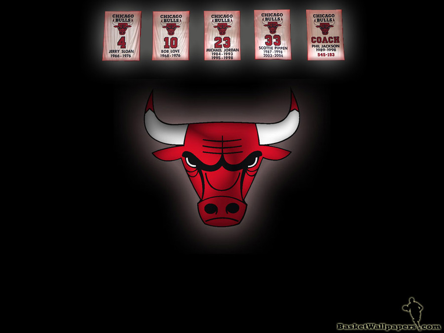 Chicago Bulls Retired Numbers Wallpaper