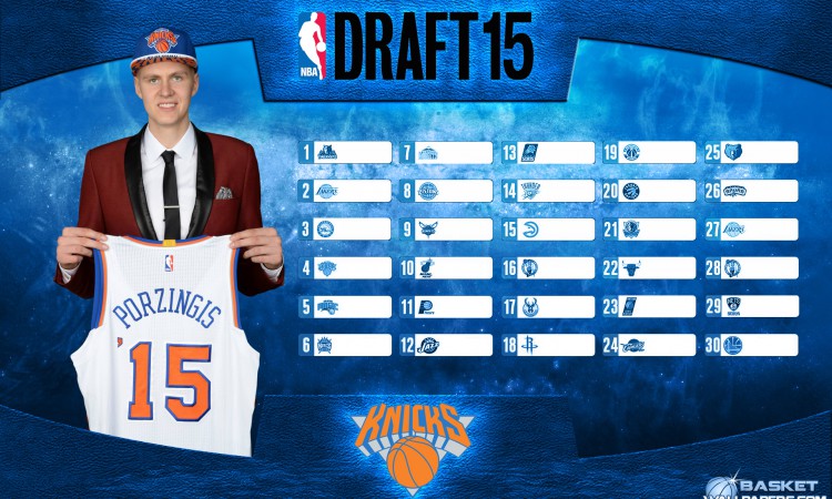 Kristaps Porzingis Knicks 2015 NBA Draft Wallpaper