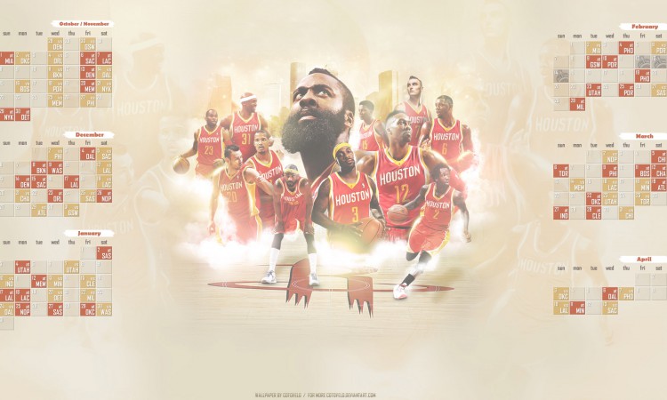 Houston Rockets Schedule 2015-2016 Wallpaper