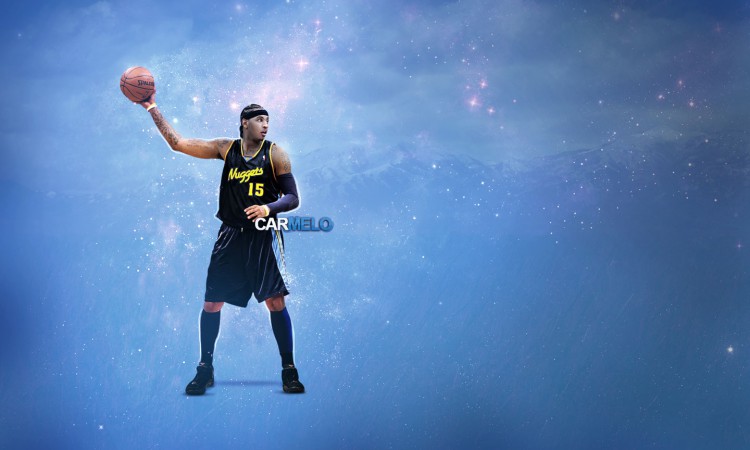 Carmelo Anthony Nuggets 2010 Widescreen Wallpaper