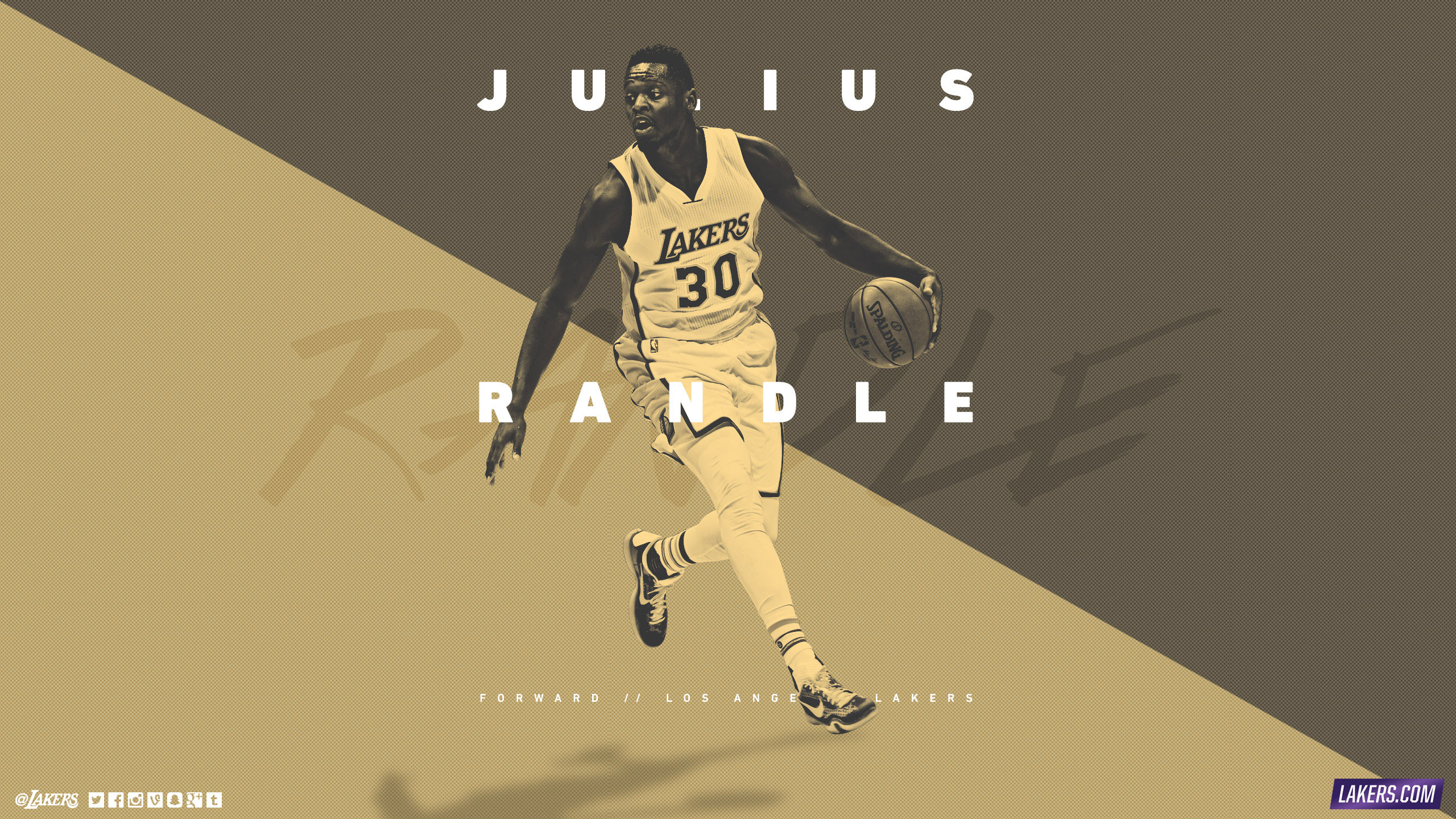 Julius Randle LA Lakers 2015-2016 Wallpaper