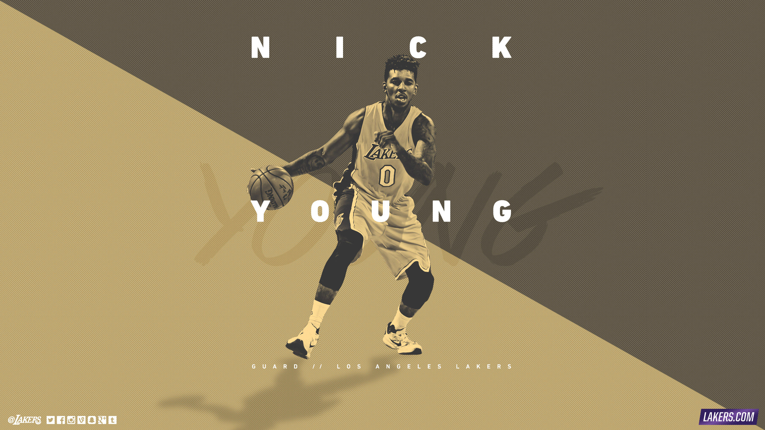 Nick Young LA Lakers 2015-2016 Wallpaper