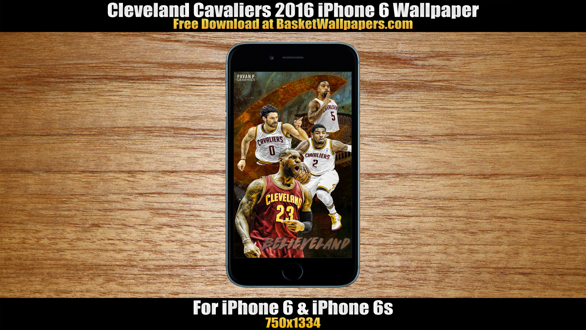 Cleveland Cavaliers 2016 iPhone 6 Wallpaper