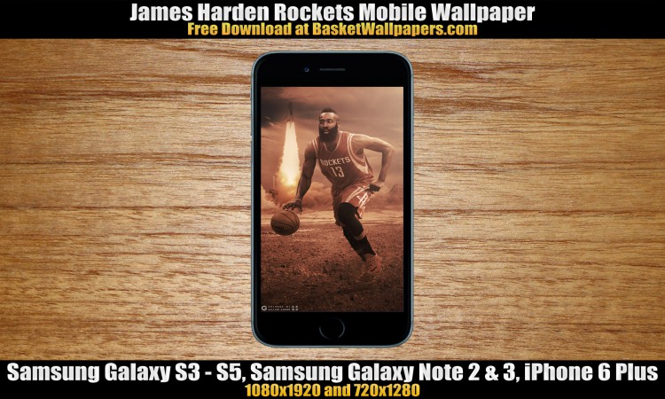 James Harden Rockets Mobile Wallpaper
