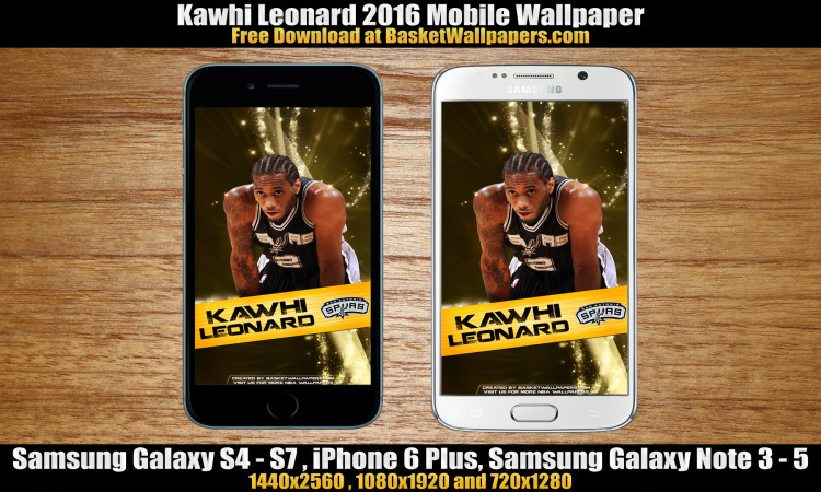 Kawhi Leonard San Antonio Spurs 2016 Mobile Wallpaper
